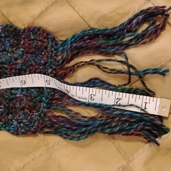 Handmade Crochet Multi Color Wool Hat And Scarf Set Women\'s Size Small main image 4